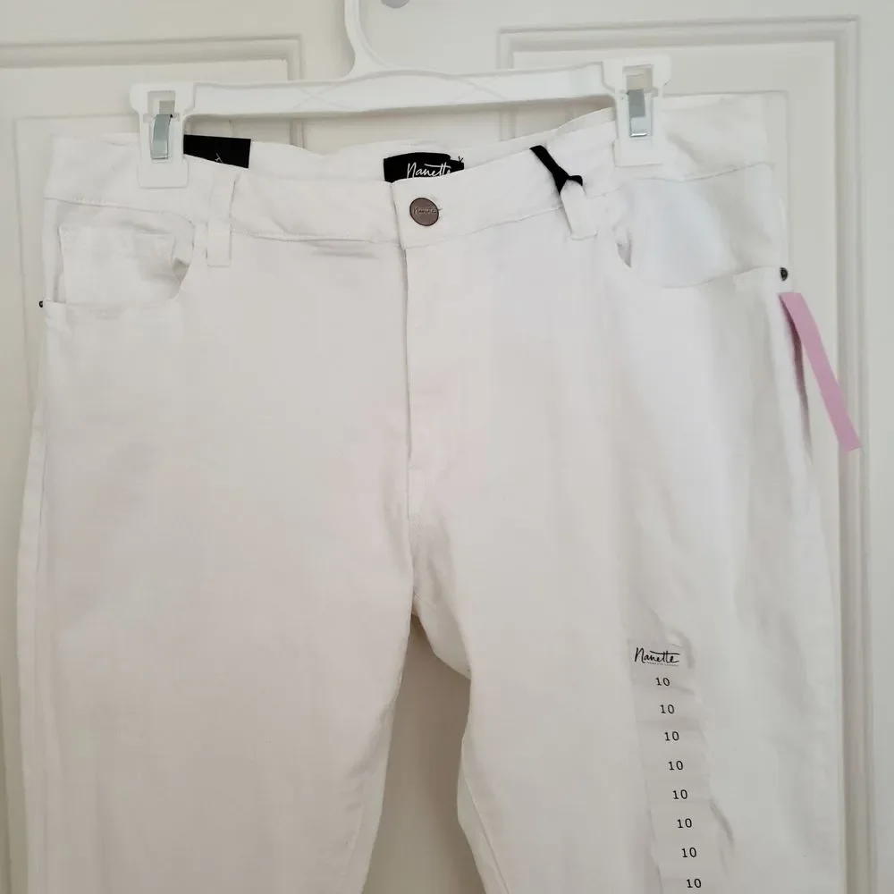 Nanette Lepore‎ Canal Flare White Jeans Size 10/30 New with Tags